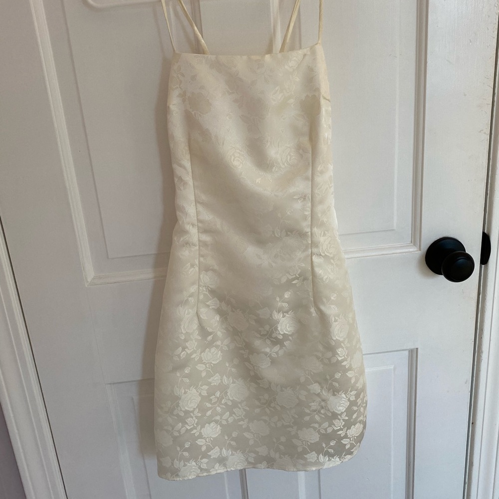 Cream color party dress